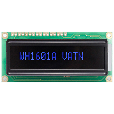 16*1 Tekens Monochroom SPI Interface Wide Temperature VATN LCD Module