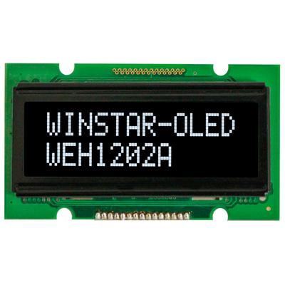 1.6' 12*2 karakter Monochroom OLED LCD module Winstar Vervangen