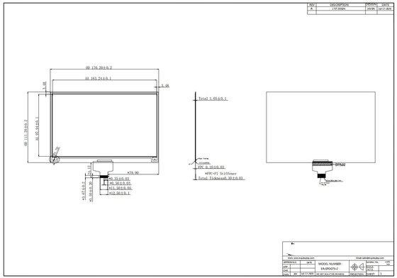 7.5'4 kleur 880**528 SSD1677 FFC E-papier display EPD