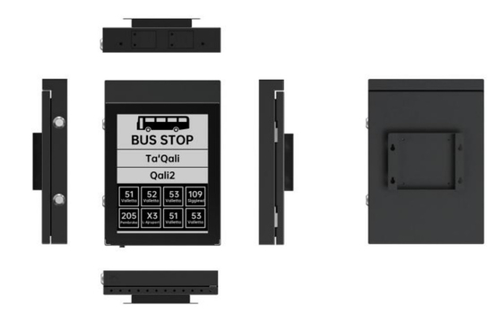 13.3'' monochroom E-papier display bus stop teken ondersteuning aanpassing