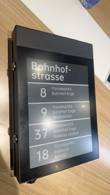13.3'' monochroom E-papier display bus stop teken ondersteuning aanpassing