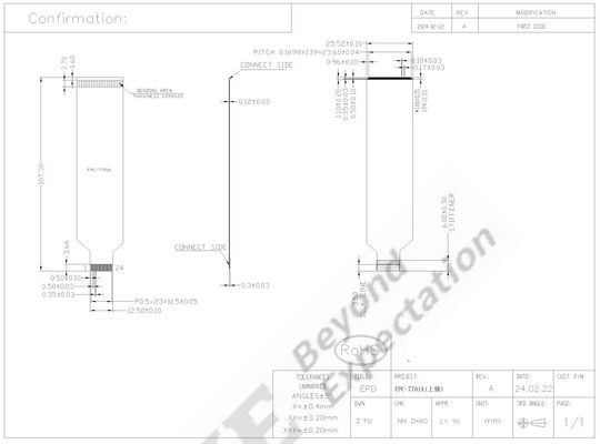 13.3' 4 kleur 960*680 E-papier display 1500 nit module