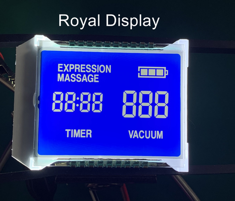 Het Segment Grafische LCD van STN Blauwe Negatieve Zwart-wit Vertoning met Witte Backlight